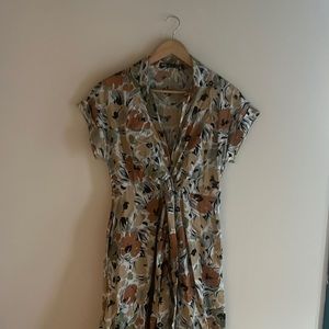Flower print dress